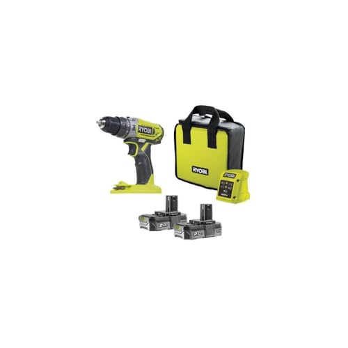 Perceuse-visseuse à percussion RYOBI One+ 18V - 2 batteries 2.0 Ah - 1 chargeur - R18PD2-220S