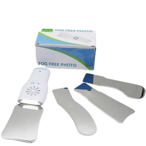 TZZES Specchi Dentali della Fotografia Orale, Specchio Antiappannamento della Foto del Dentista Vetro Riflettore Occlusale