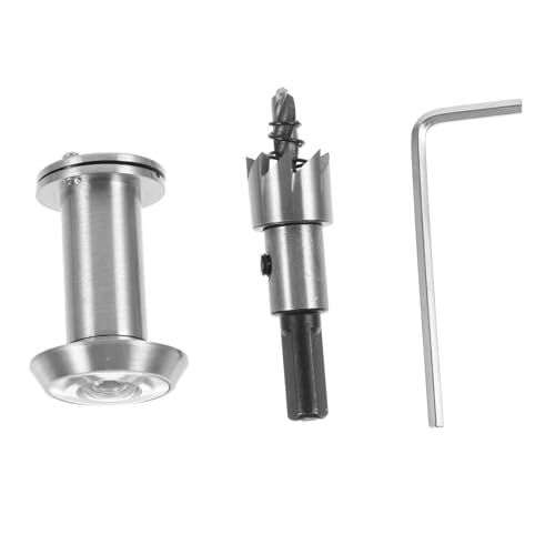 Housoutil 1set Door Peephole Viewer Drill Privacy Tool for Home Office and Hotel Use Security for Entry Doors