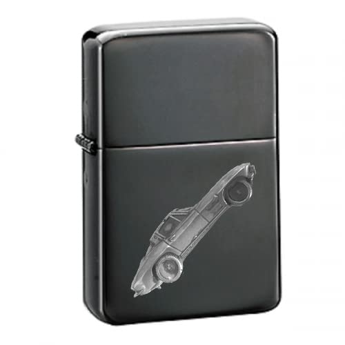 Briquet à essence Corvette Stingray Réf 335 tempête à clapet noir