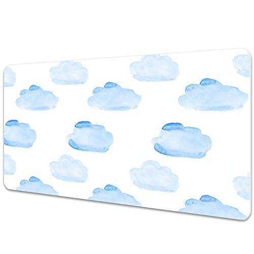 Protégez votre table avec le sous-main bureau 90x45cm gaming nuage