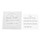Transparent Repair Patch Sheets, Self Adhesive, 7 x 7 cm, 11 Count, for Nylon, PVC, Canvas, Rubber and Plastic(1pc)