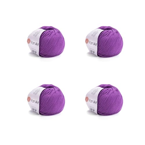 Image of YarnArt Genius Soft Cotton Acrylic Blend Yarn - Amigurumi, Crochet and Knitting -%55 Cotton-45% Acrylic, Craft Yarn for Kids and Adults Garments, Baby Items and Accessories, 174 yds / 50 g