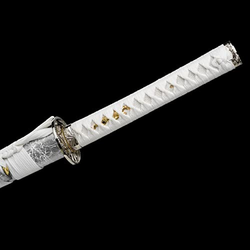 Jihpen Sword Katana,Full Tang Samurai Sword,Sharp,Spring Steel Blade With Scabbard thumb #6