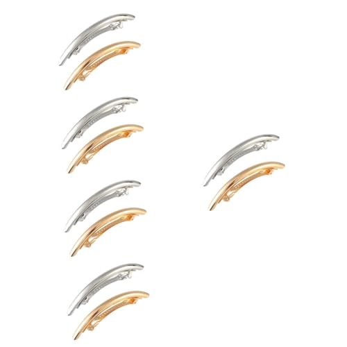 Épingle à cheveux coude en métal FRCOLOR : lot de 10 barrettes françaises élégantes pour femme