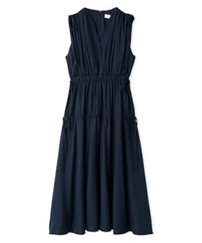 Amazon.co.jp: [セルフォード] リボンノースリーブワンピース