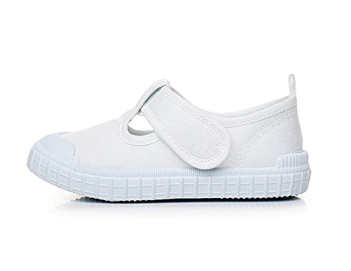 Boy's Girl's Classic Canvas T-Strap Fashion Sneaker Skate Tennis Shoes2