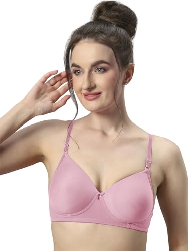 Image of SONARI Wire Free Padded Bra | Medium Padding for Support, Medium Coverage, Soft Cotton Polyester Material, Adjustable Straps with Hook & Eye Closure, Wash Only - 007