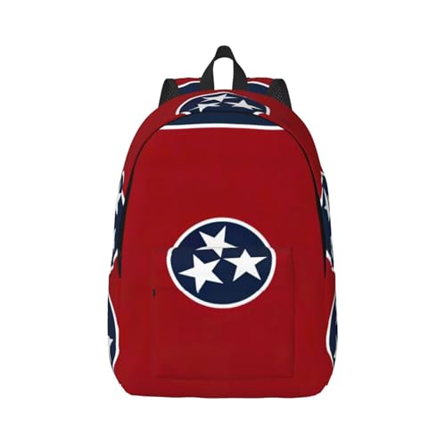 Mochila de mano con estampado de la bandera de Tennessee para mujer
