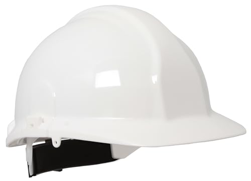 Centurion Safety Products – Classic Hard Hat with Full Peak – Wheel Ratchet - Non-Vented - White