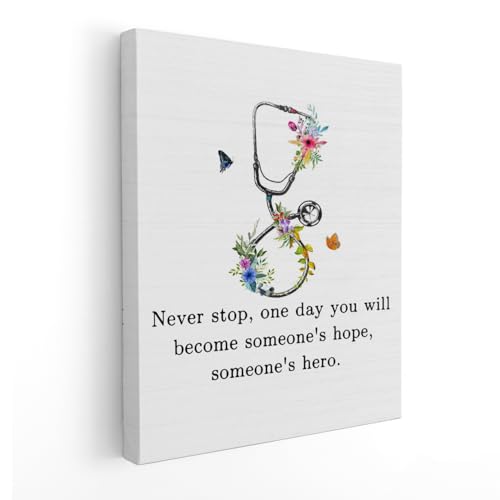 APJYM Inspirational Nurse Wall Art, Nurse Office Decor, Nurses Week Gifts, Nurses Appreciation Gifts, Nursing Wall Decor for Medical Office, 11x14 Inches Framed