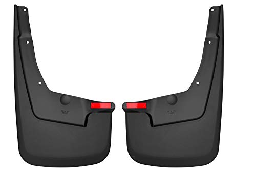 Husky Liners Custom Mud Guards | Fits 2019-2026 Dodge Ram 1500 w/Out OEM Fender Flares | Front Set, 2-pc Black - 58141