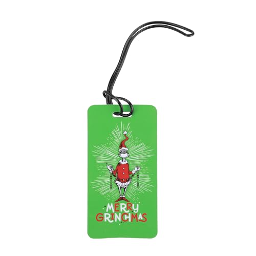 Image of Bioworld The Grinch Merry Grinchmas 3-Piece Memory Foam Neck Pillow Eye Mask & Luggage Tag Set