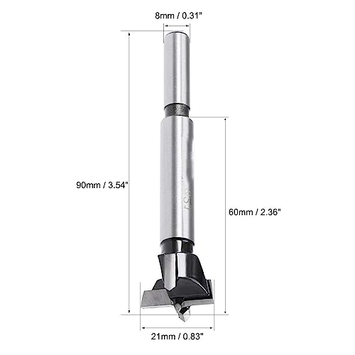 MACHSWON Forstner Drill Bits Tungsten Carbide Wood Hole Saw Opener Drill Bit 21mm Woodworking Hinge Hole Drilling Boring Bit Cutter - Image 4