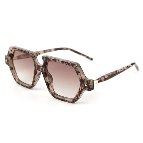 Lunettes de soleil rectangulaires irrégulières acétate hommes style designer Allemagne