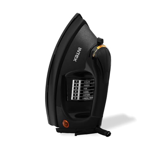 Image of Intex Glidex Pro Heavy Weight Dry Iron 1000W | Non-Stick German Coating Soleplate | Adjustable Temperature Control | Heavy Body Design | Thermal Fuse Protection | 2 Year Warranty