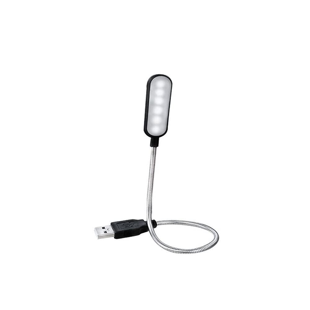 Lampka biurkowa Przenośny LED USB. Mini książka lekka lekka lampa stołowa elastyczna USB. Lampa do notebooka do laptopa PC. Komputer (Color : Black)