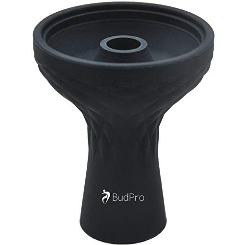Hookah Bowl - Silicone Type with 1 Hole Phunnel Bowl - Perfect with HMD - Shisha Bowl Black - Right Change for Clay&Ceramic Bowls