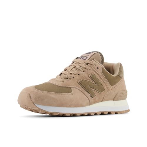 New Balance Women's 574 V2 Sneaker, Flat Taupe/Mushroom/Sea Salt, 7.5