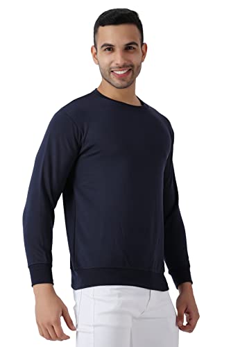 Image of MALENO Men Stylish Full Sleeves Red & Yellow Sweat Shirt