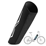E-Bike Akku Schutzhülle mit Reflektoren - EBike Zubehör als E-Bike Akkuschutz für Rahmenumfang 30-40 cm - Universelle Passform I Schützt vor Kälte & Schmutz I Lackschutz Akku Schutz aus Neopren