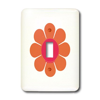 Interrupteur rétro années 70 fleur simple à bascule robuste - 3