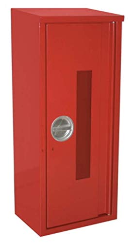 Stahlblechschutzschrank Feuerlöscher Schrank für 6-12kg mit Scheibe AP Aufputz