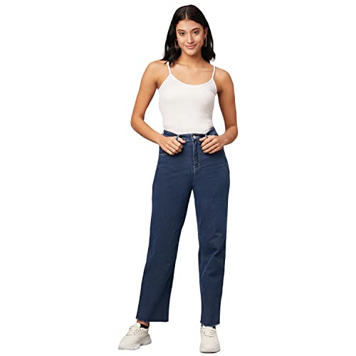 Image of KOTTY Women's Distressed High-Waist Jeans | Casual & Stylish | Perfect for Every Occasion