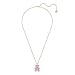 Swarovski Teddy Bear Pendant Necklace, Pink Crystals, Rose Gold-Tone Finish