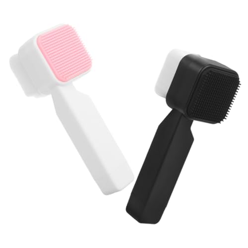 IWOWHERO Silicone Facial Exfoliating Brush Double Sided for Deep Cleansing Gentle Skincare Routine