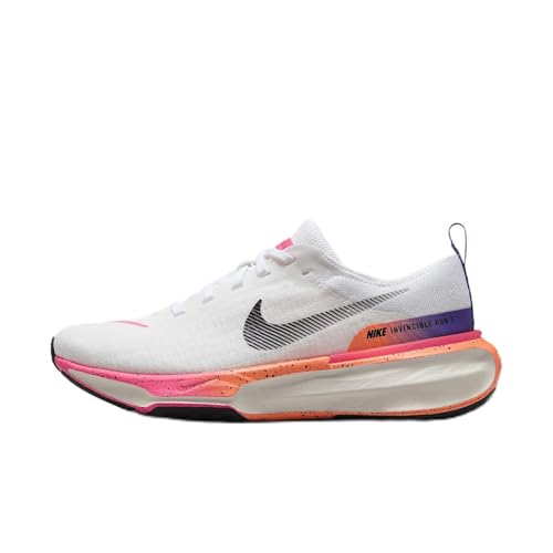 Nike Invincible 3 Women's Road Running Shoes (HF5025-100, White/B), White/Bright Mango/Hyper Pink/Black, 7 UK