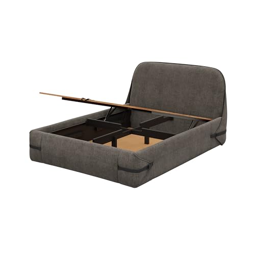 Image of Wakefit Hibernis Queen Size Hydraulic Storage Upholstered Bed