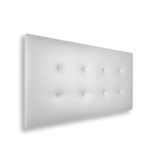 Silcar Home - Cabecero de Cama Tapizado en Polipiel con 2 Hileras de Botones, Modelo Carlo (Blanco, 145 cm) | Cabecero Acolchado | Cabezal Tapizado | Cabecero Original | Transporte Incluido