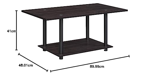 Image of DeckUp CF9048 Tube-N-Turn Engineered Wood Coffee Table (Dark Wenge, Matte Finish)