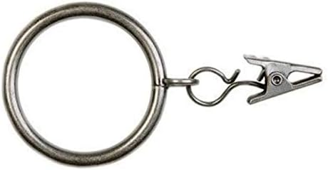 50 X Set of 3 Curtain Rod Rings, Matte Chrome Finish, 30mm Internal Diameter