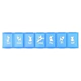 Ezy Dose Pets Weekly 7-Day Pill Organizer for Dogs, Blue, Large