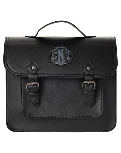 Spirit Halloween Wednesday Nevermore Academy Backpack, Officially Licensed Multicolor