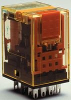 IDEC RU4S-C-A110 NO LATCHING LEVER, BLADE TERMINALS, SNAP-ON MARKING PLATES, RY4S-ULAC120V, UNIVERSAL RELAY, 4PDT CONTACT, 120 VAC, REPLACES RY4S-ULAC110-120V, COLOR CODED