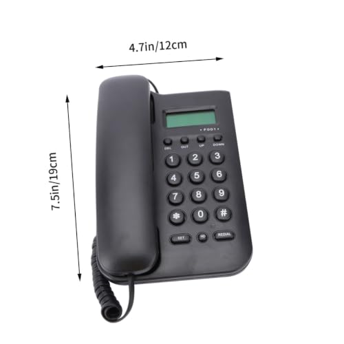 Teléfono analógico con cable sin pilas de diseño simple para uso diario 7