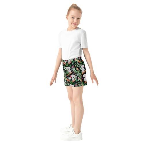 Girls Athletic Lounge Shorts Cute Koalas Floral Print Youth Summer Comfy Pajama Shorts for Teens Kids, X-Small4