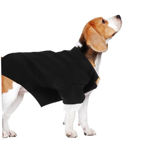 BESPORTBLE Disfraz formal para perro con pajarita, negro miniatura 2