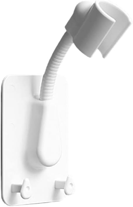 360° Shower Stand Adjustable Self Adhesive Wall Mount With 2 Hook Brackets Universal For SPA Bathroom