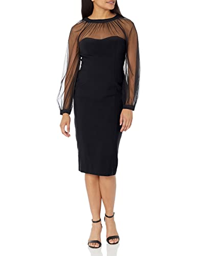 Maggy London Women's Illusion Dress Occasion Event Party Holiday Cocktail Guest of Wedding.