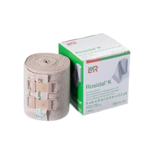 Lohmann & Rauscher Rosidal K Short Stretch Compression Bandage, For Use In The Management of Acute & Chronic Lymphedema, Edema, & Venous Insufficiency, 2.36