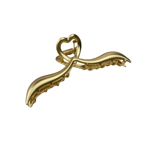 Pince à cheveux requin métal brillant accessoire tête sphérique