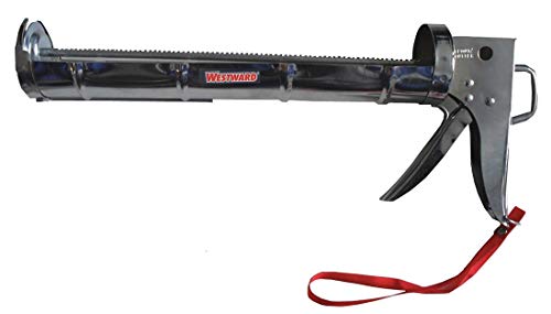 Caulk Gun, Smooth Rod, Silver, 10.3 Oz