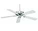 Savoy House 52-FAN-5WA-13 Downrod Mount, 5 White Blades Ceiling fan, English Bronze