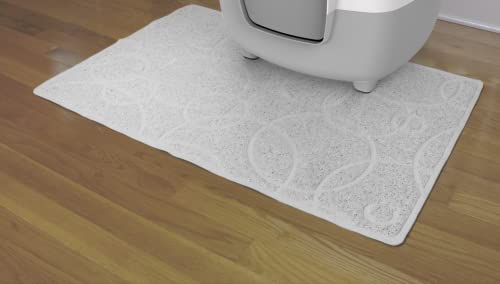 Image of Ubbi Pet Cat Litter Mat, Non-Slip Litter Trapping Mat for Litter Box Area, Easy-Clean Floor Protection, Modern Design, Gray