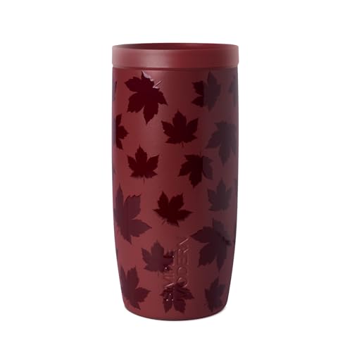 Simple Modern Halloween Signature Voyager | 16oz Travel Coffee Mug Tumbler with 360° Lid | Gifts for Women Men | Ceramic-Lined Insulated Stainless Steel Cold Brew Iced Coffee Cup | Autumn Maple