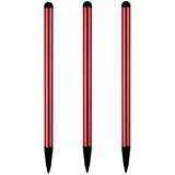 3Pcs Red Universal Stylus Pen Set for Touch Screens, Precision Fine Point Digital Pencil for iPad, Phone, Android Tablet, Electronic Devices